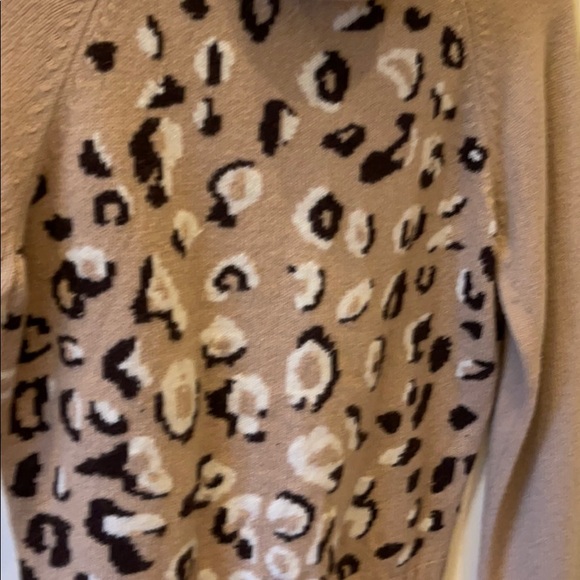 Cache Tan and Brown Medium Sweater - Picture 3 of 6